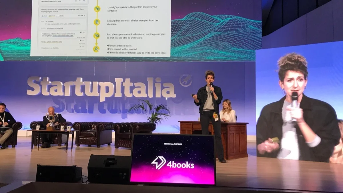 Roberta presenta Ludwig allo Startup Italia Open Summit — Milano 2019